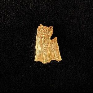 JJ Jonette Jewelry Yorkie Yorkshire Terrier Brooch Pin